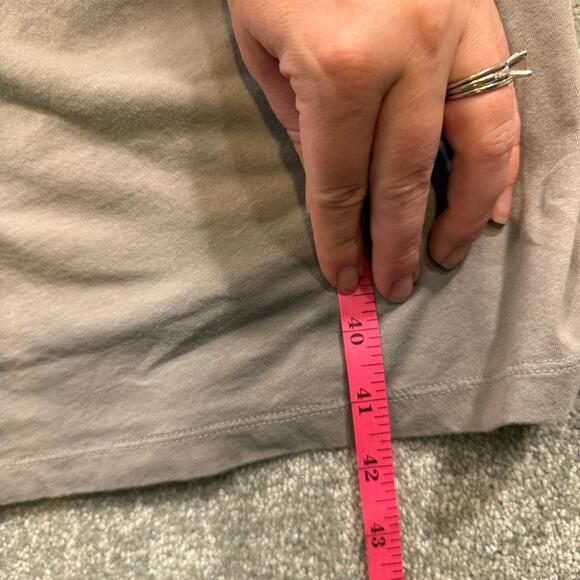 James Perse Standard NWT Long Sleeve Midi Turtleneck Dress Concrete Gray Sz 0 - Picture 13 of 13